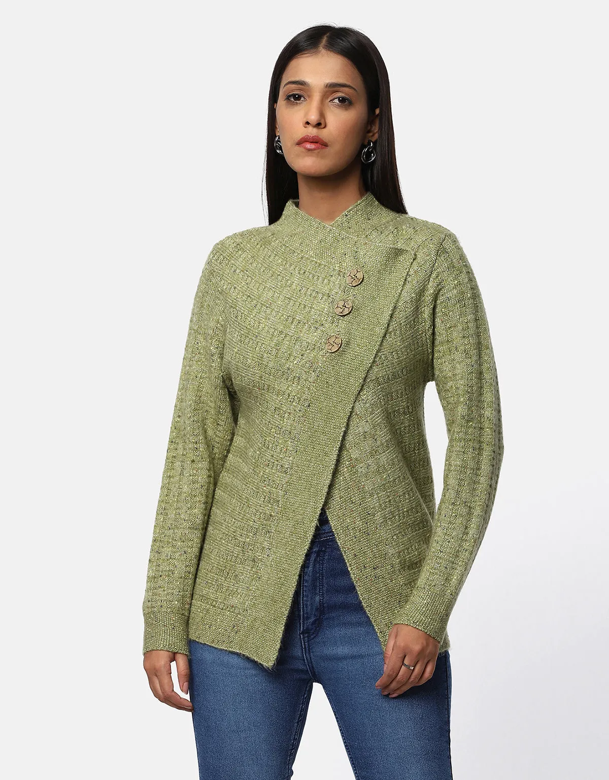 Knitted Winter woolen women Shrug