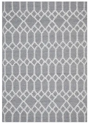 Krisha Tribal Trellis Rug Rustic Blue