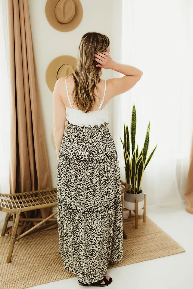 Leopard Tiered Maxi