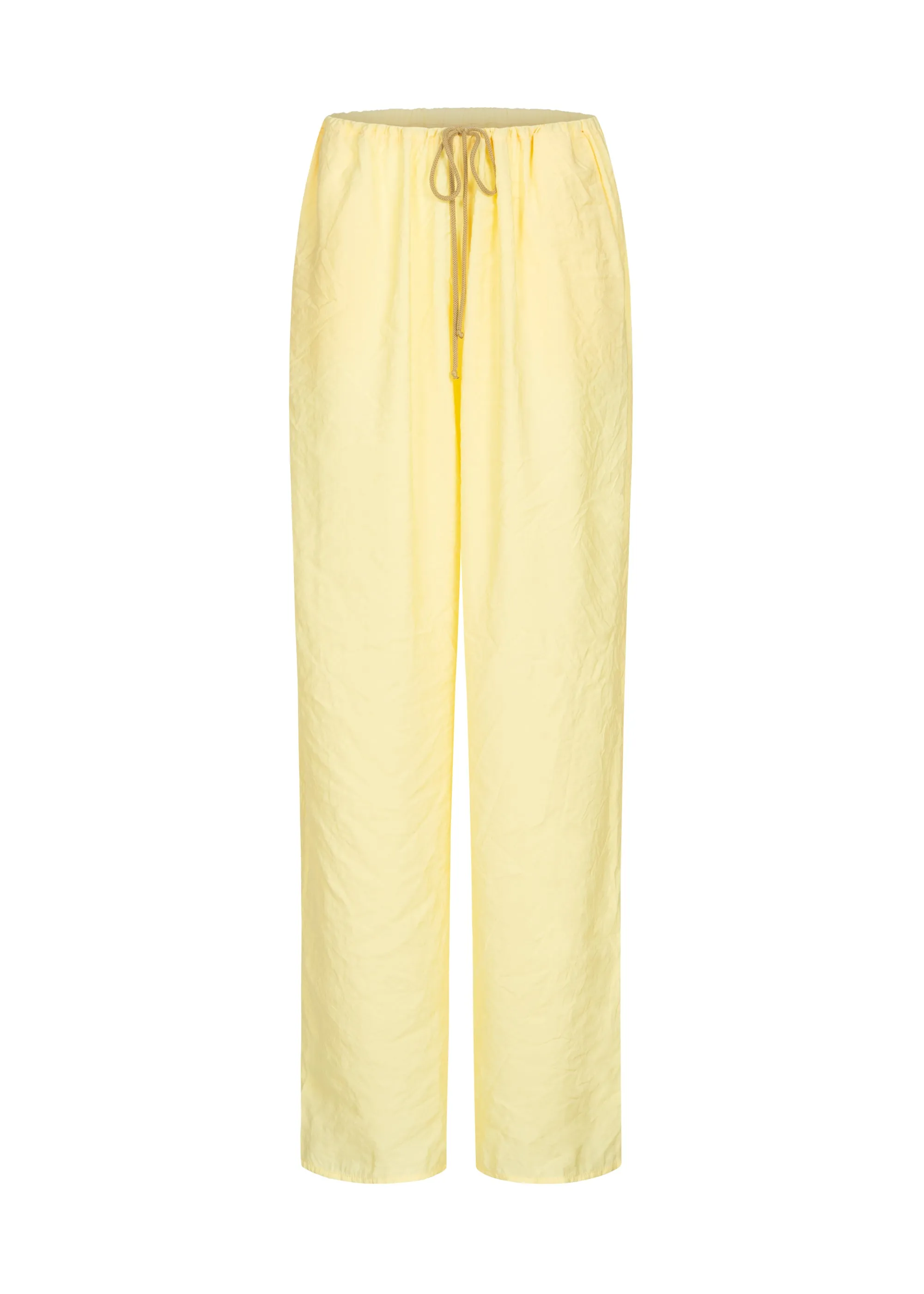 Low waist trousers - Yellow