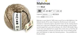 MALVINAS - NORO YARNS