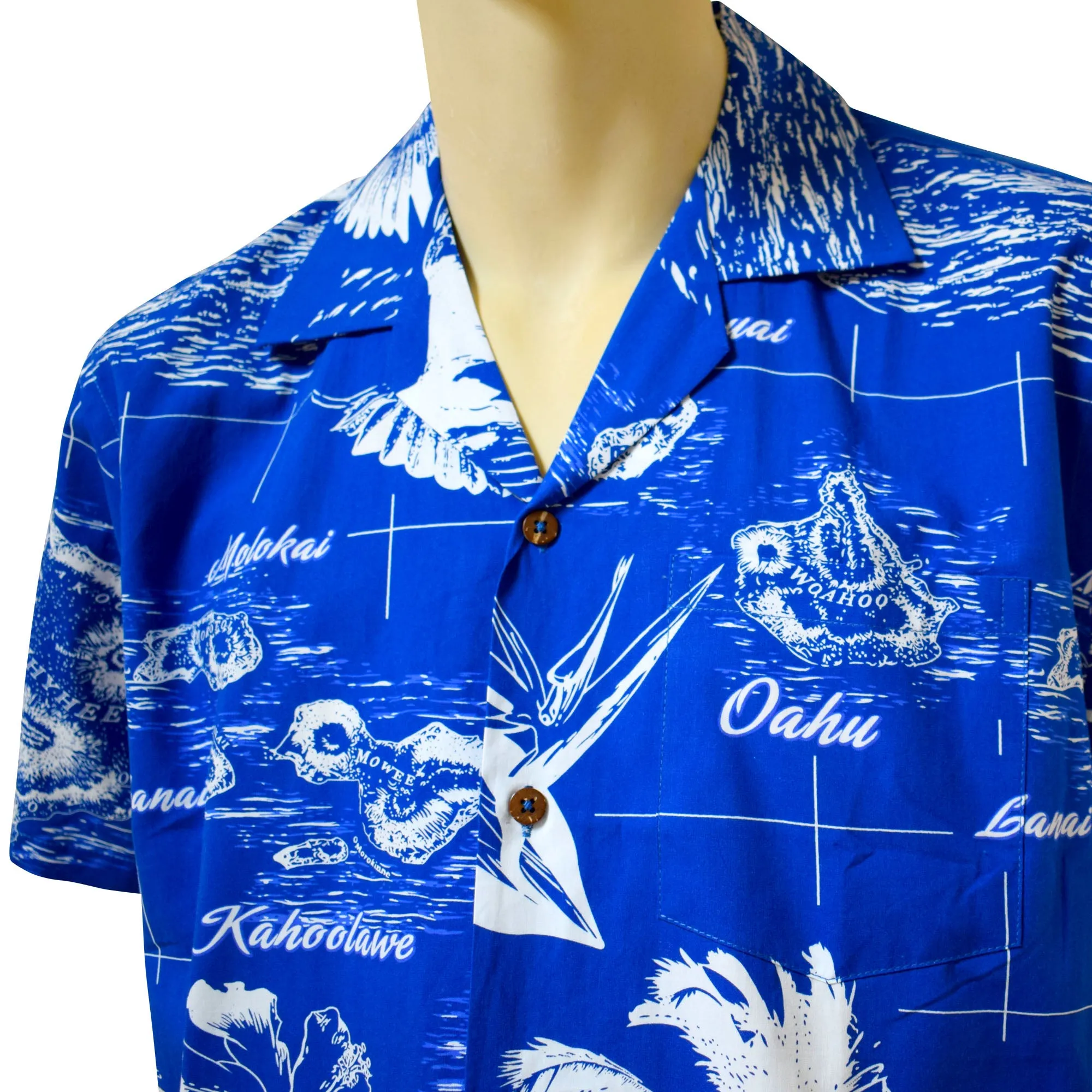 Map 3 Men's Aloha Shirt