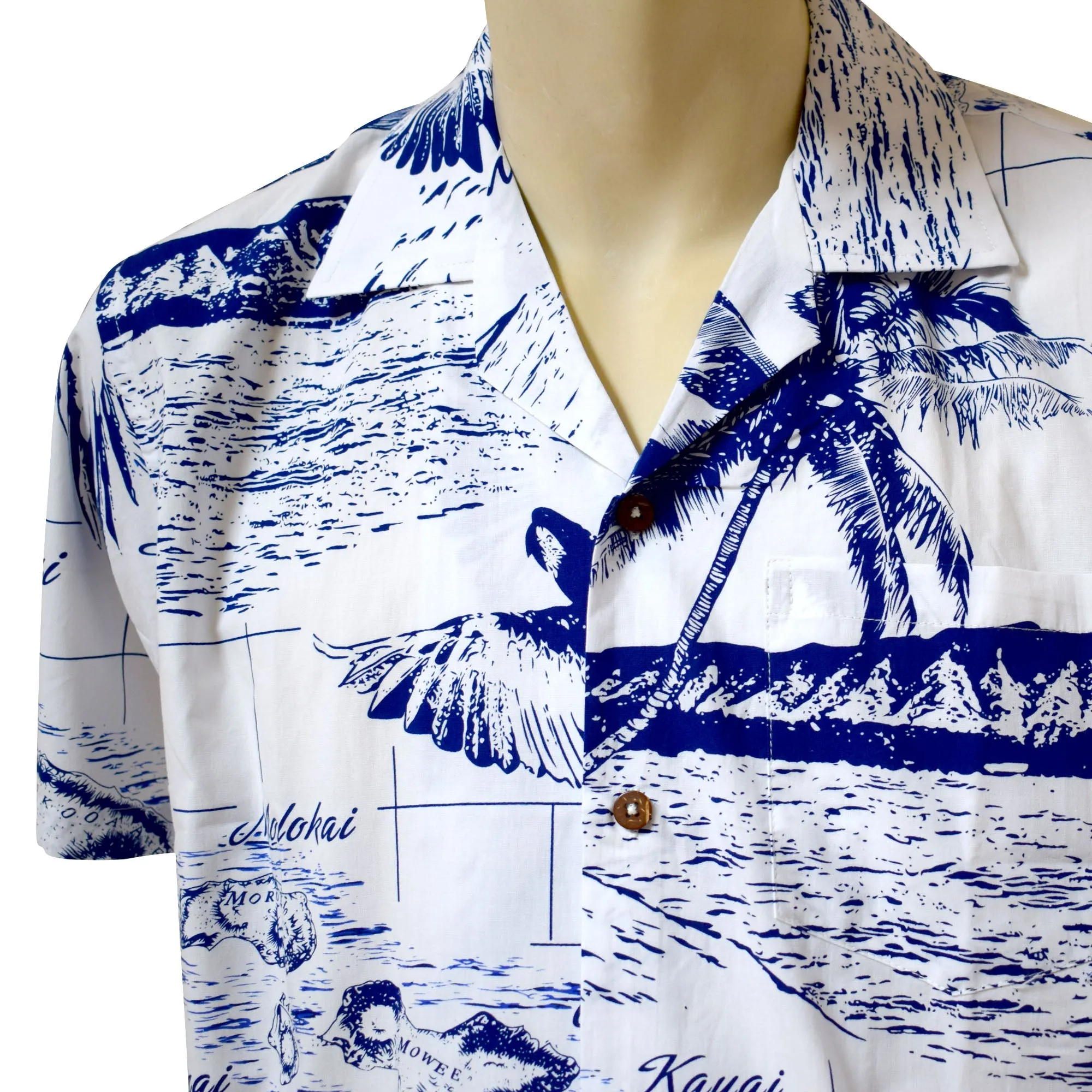 Map 3 Men's Aloha Shirt