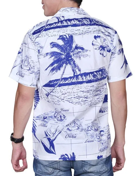 Map 3 Men's Aloha Shirt