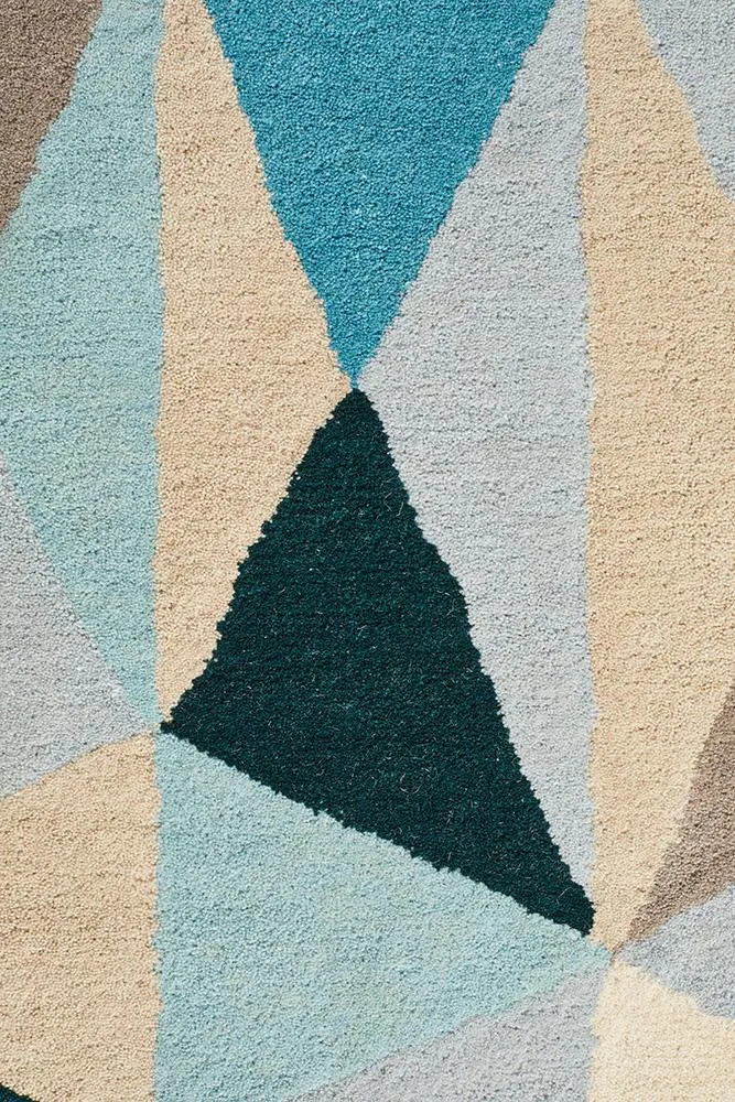 Matrix 901 Rug (Turquoise) by Rug Culture