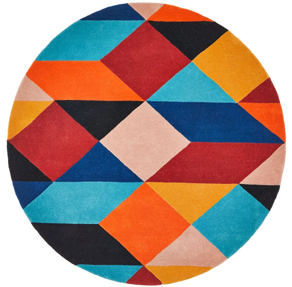 Matrix 904 Round Rug (Sunset) by Rug Culture