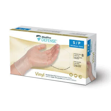 MedPro Defense Vinyl Powder-Free Exam Gloves