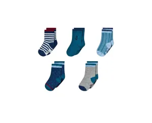 Melton Dark Marine Socks 5-Pack