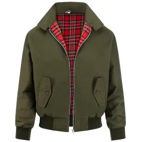 Mens Classic Harrington Jacket - Olive