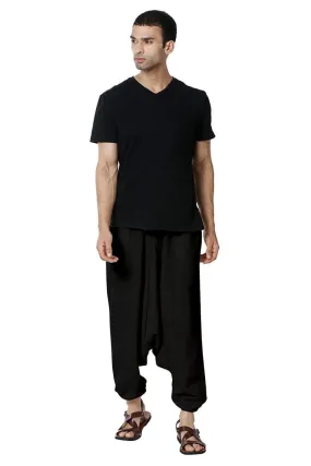 Men's Harem Pant | Black | Fits Waist Size 28" to 36"