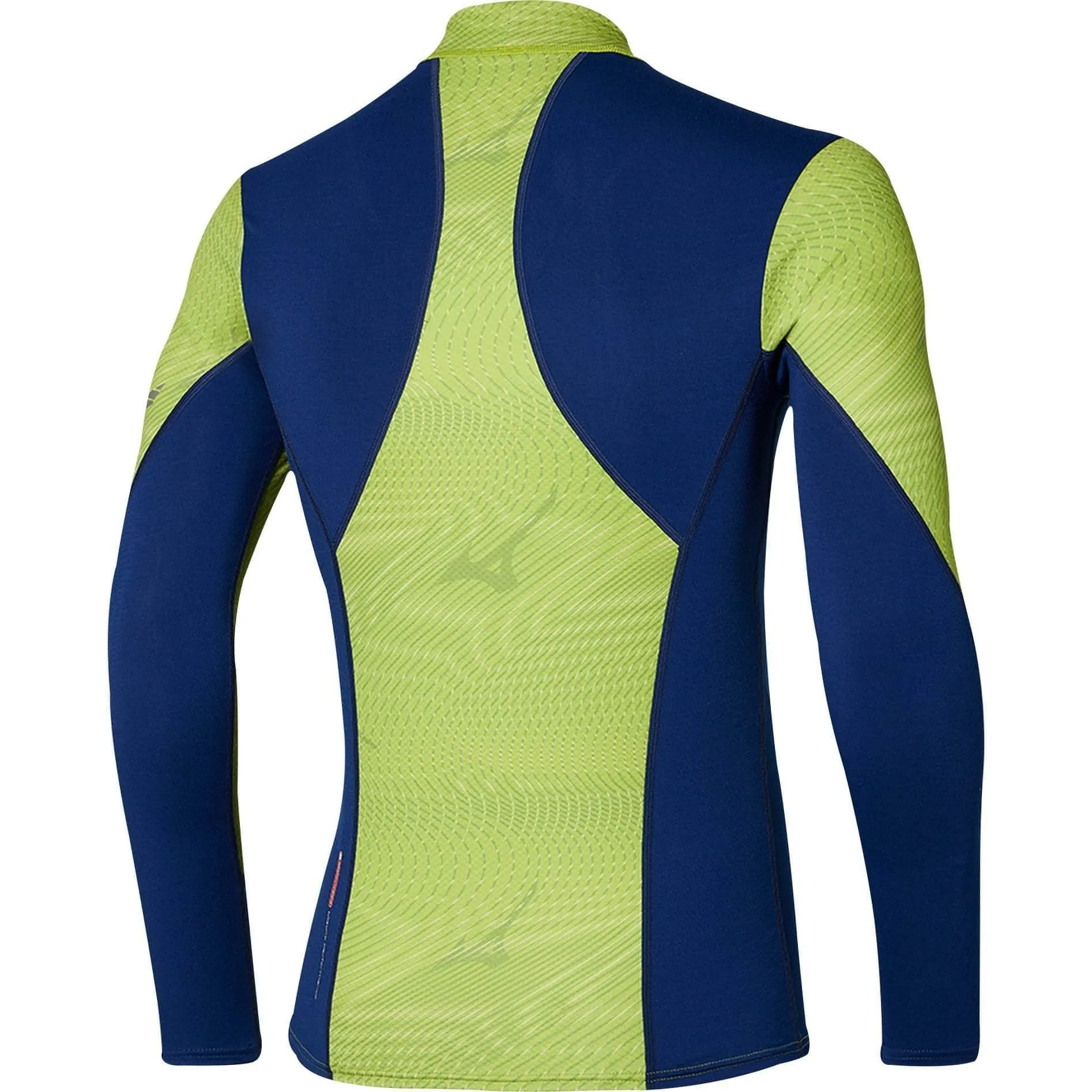 Mizuno Virtual Body G3 Mock Neck Long Sleeve Mens Running Top - Green