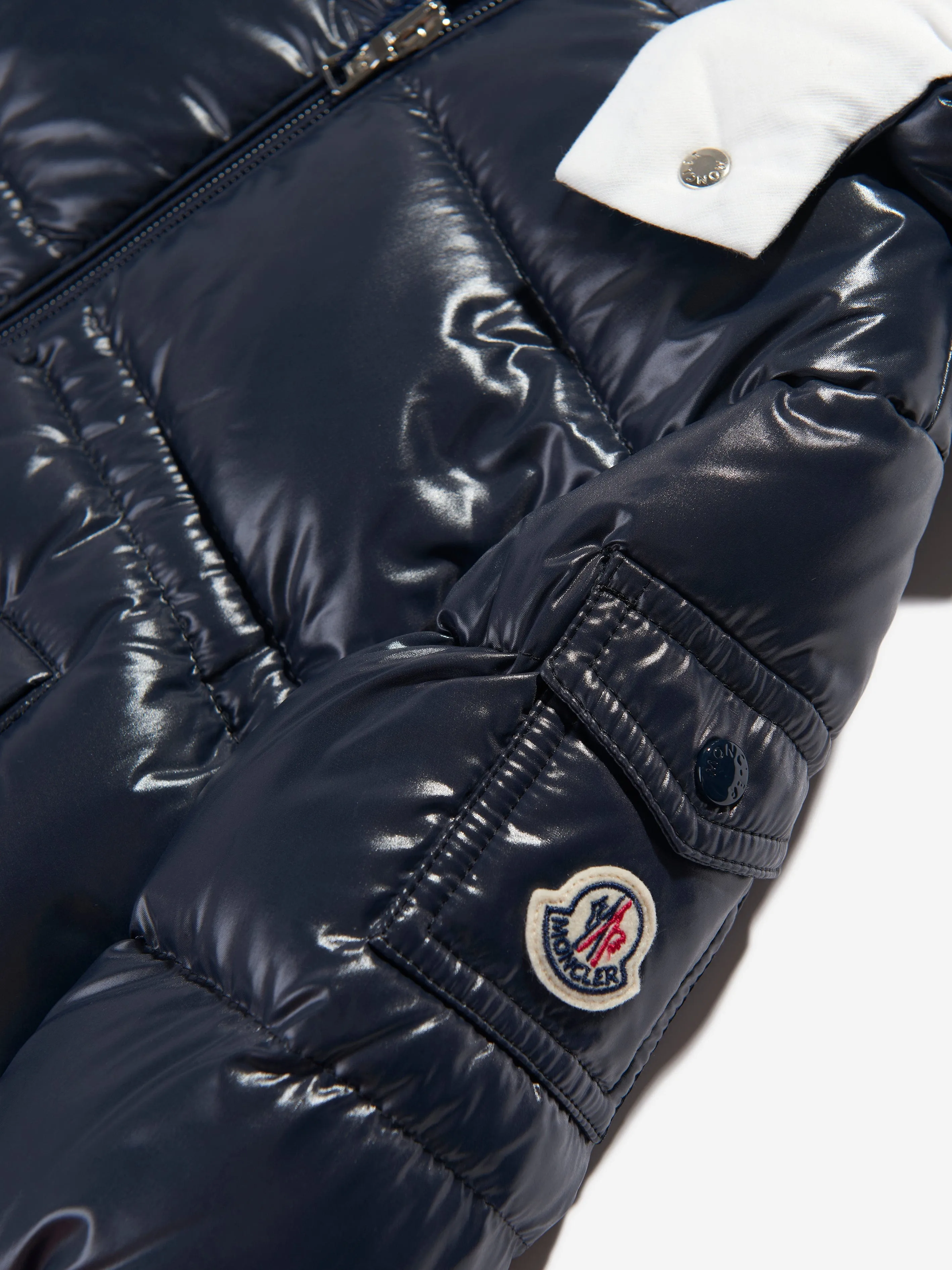 Moncler Enfant Baby Girls Down Padded Maire Jacket in Navy