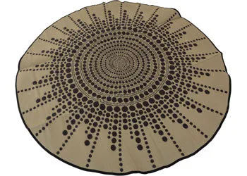 Moon Aboriginal Art Recycled Outdoor Mat - 300cm