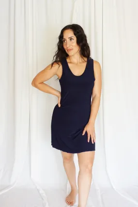 Navy Activity Dress w/ Built-In Shorts