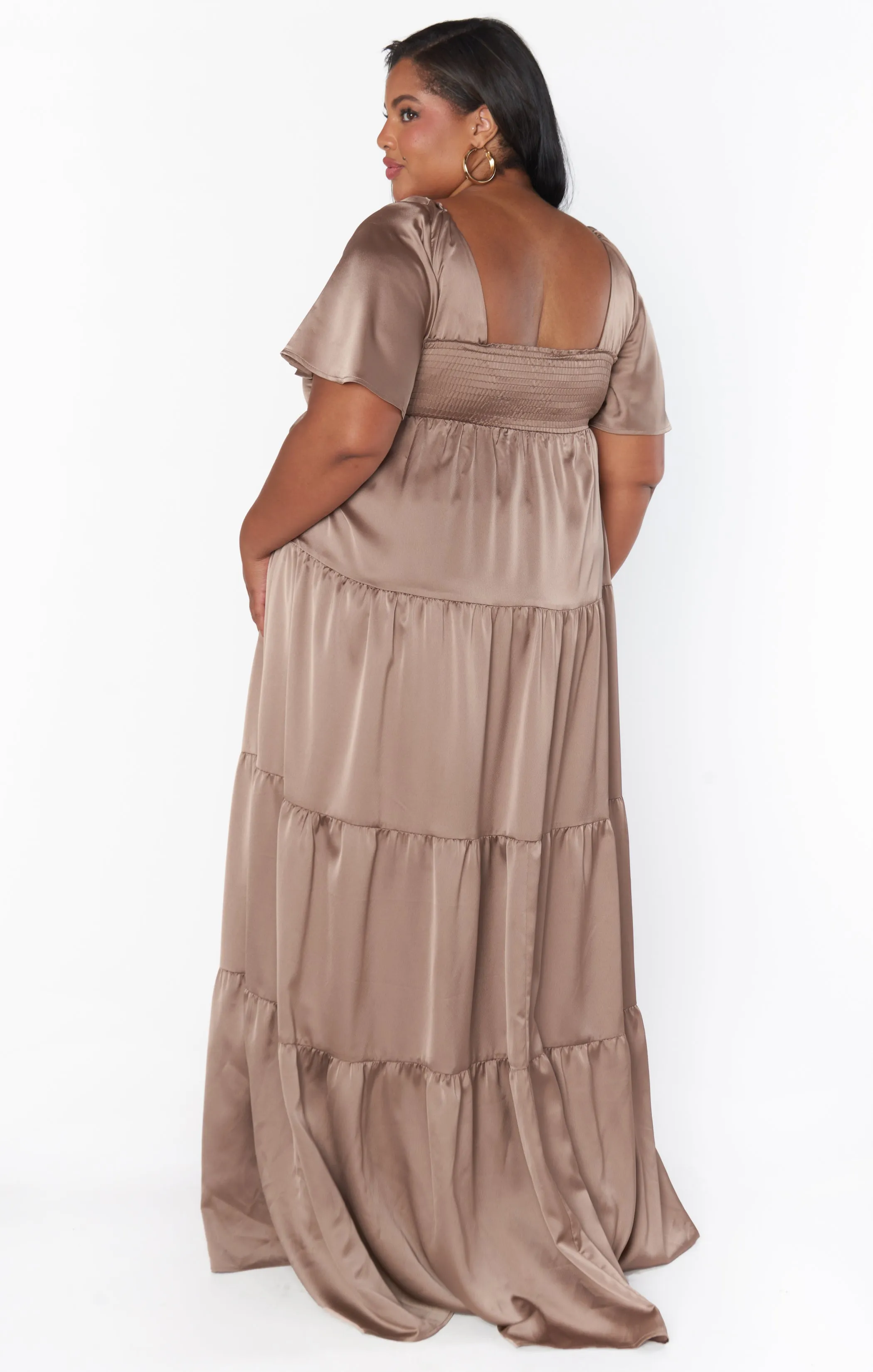 Nicole Maxi Dress ~ Dune Luxe Satin