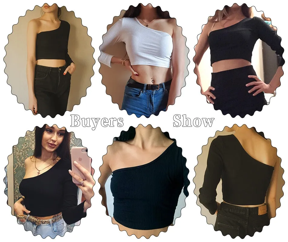 Off Shoulder Knitted Crop Top