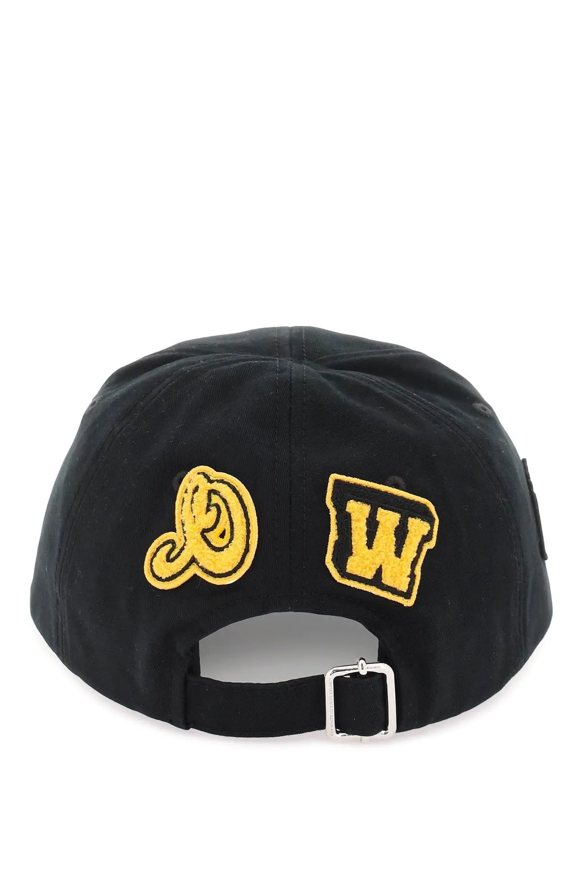 Off-white baseball cap with patch