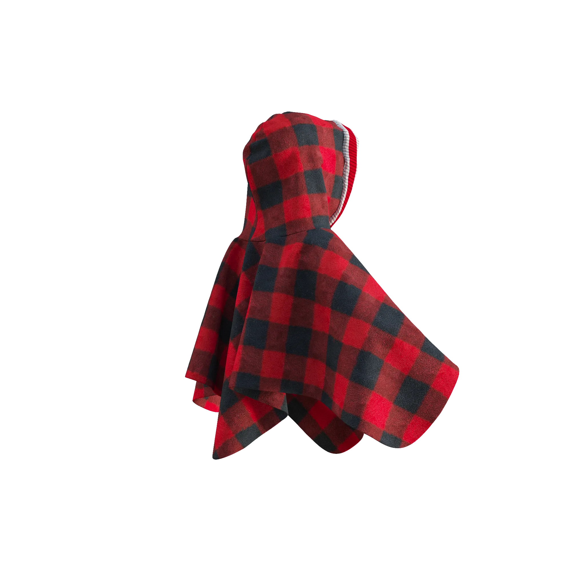 Pookie Poncho - Red Toddler/Youth Polar Fleece