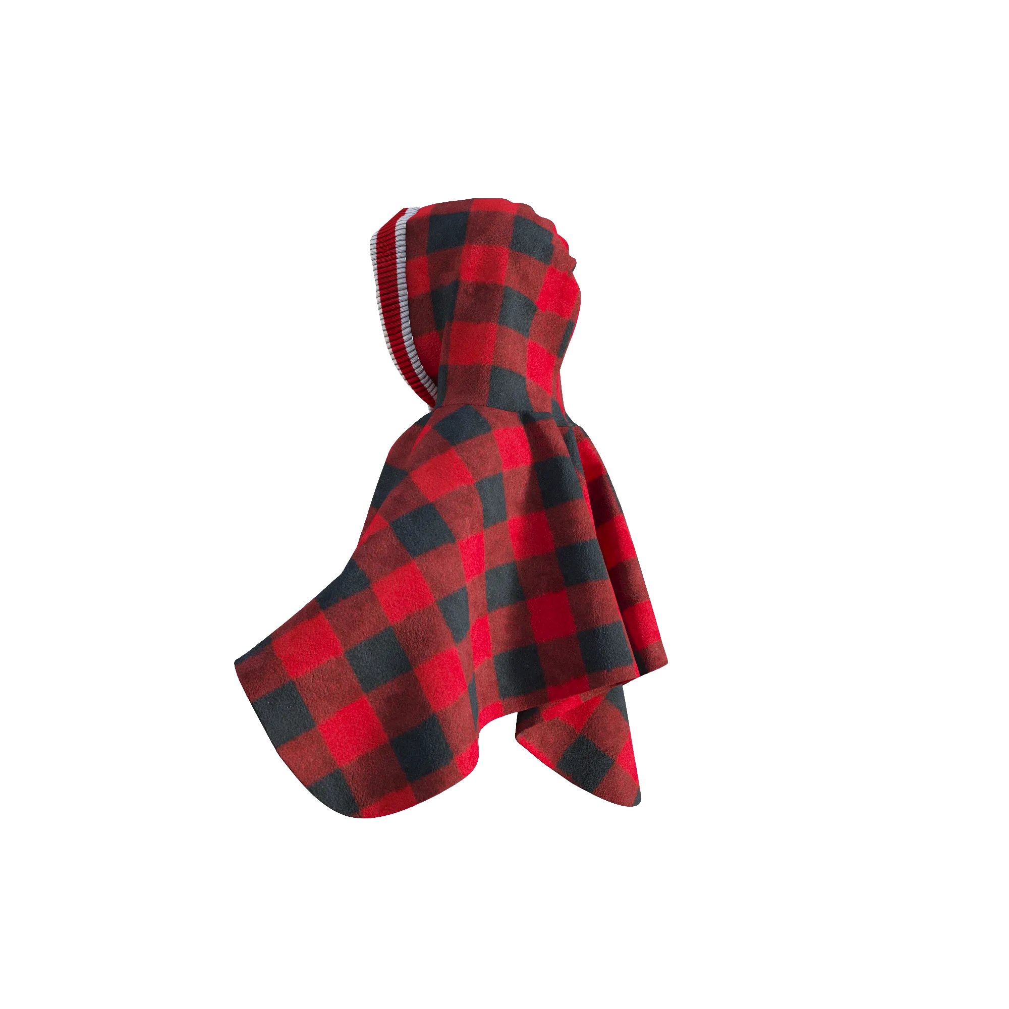 Pookie Poncho - Red Toddler/Youth Polar Fleece