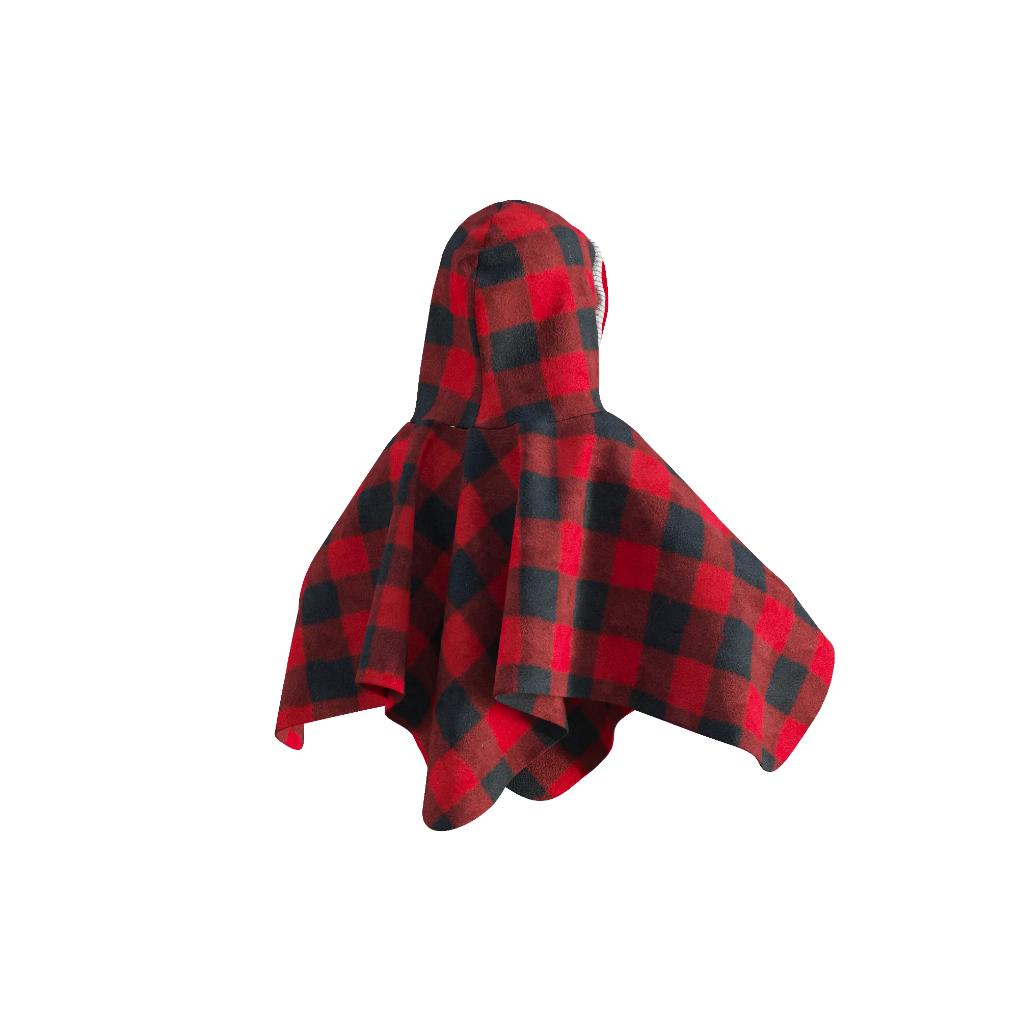 Pookie Poncho - Red Toddler/Youth Polar Fleece