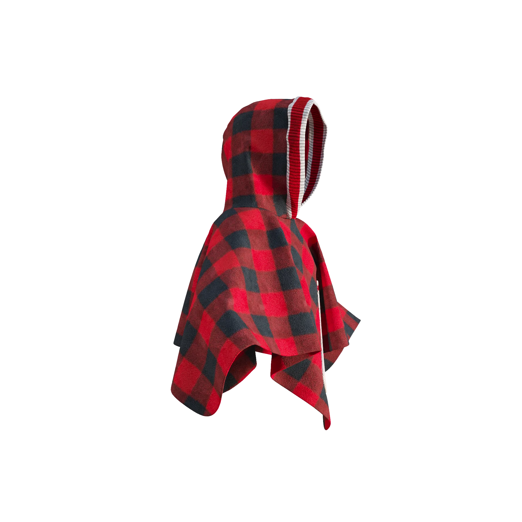 Pookie Poncho - Red Toddler/Youth Polar Fleece