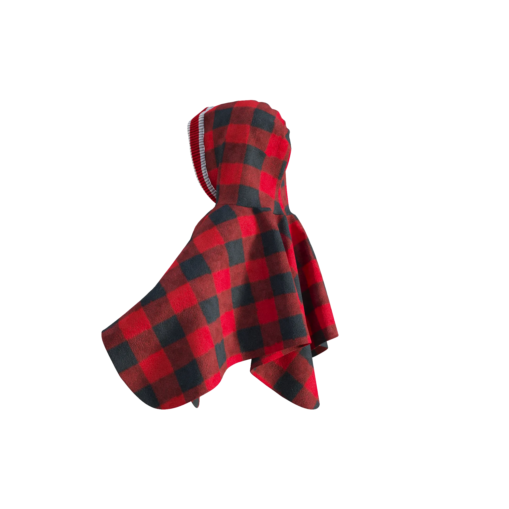 Pookie Poncho - Red Toddler/Youth Polar Fleece