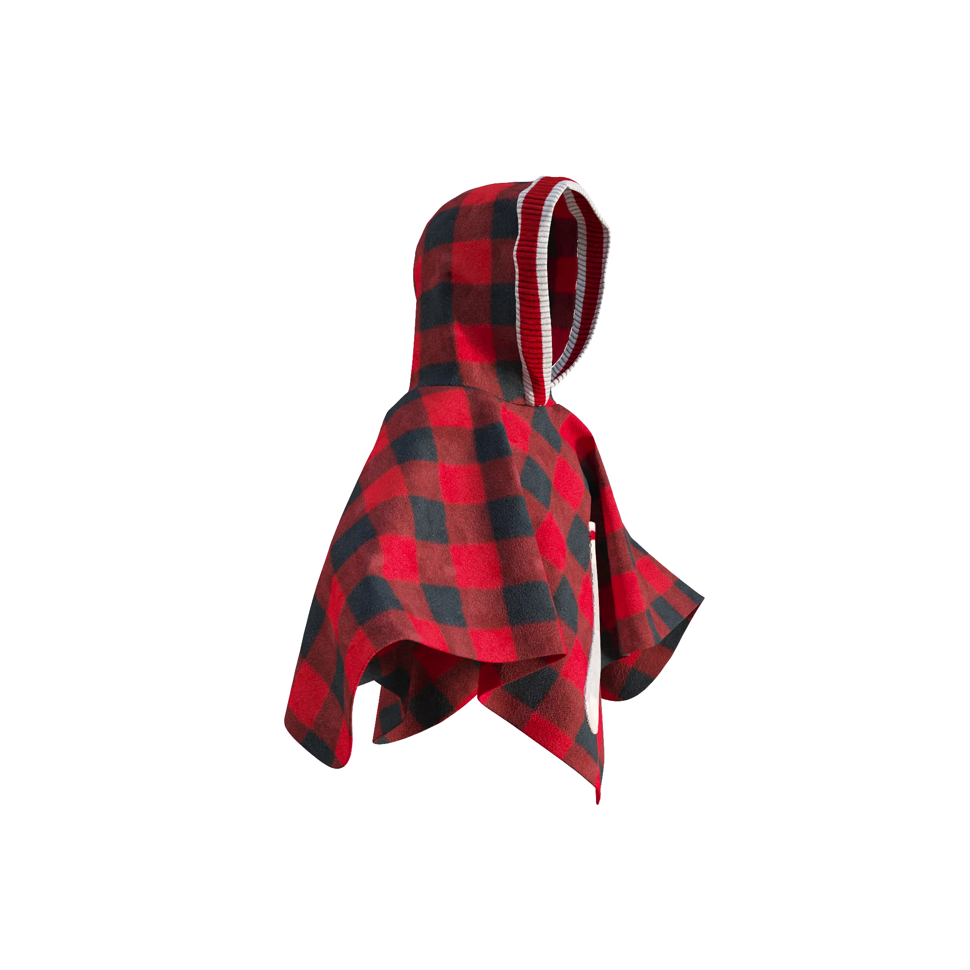 Pookie Poncho - Red Toddler/Youth Polar Fleece