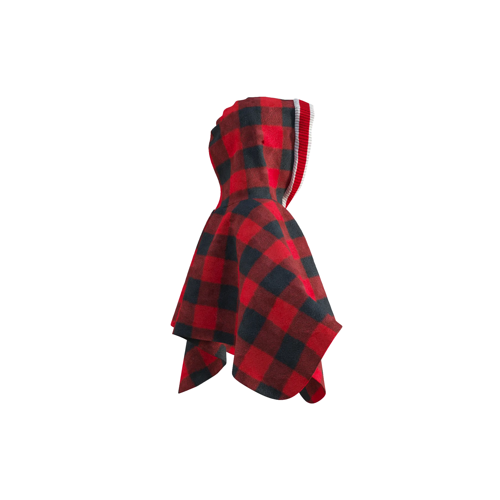 Pookie Poncho - Red Toddler/Youth Polar Fleece