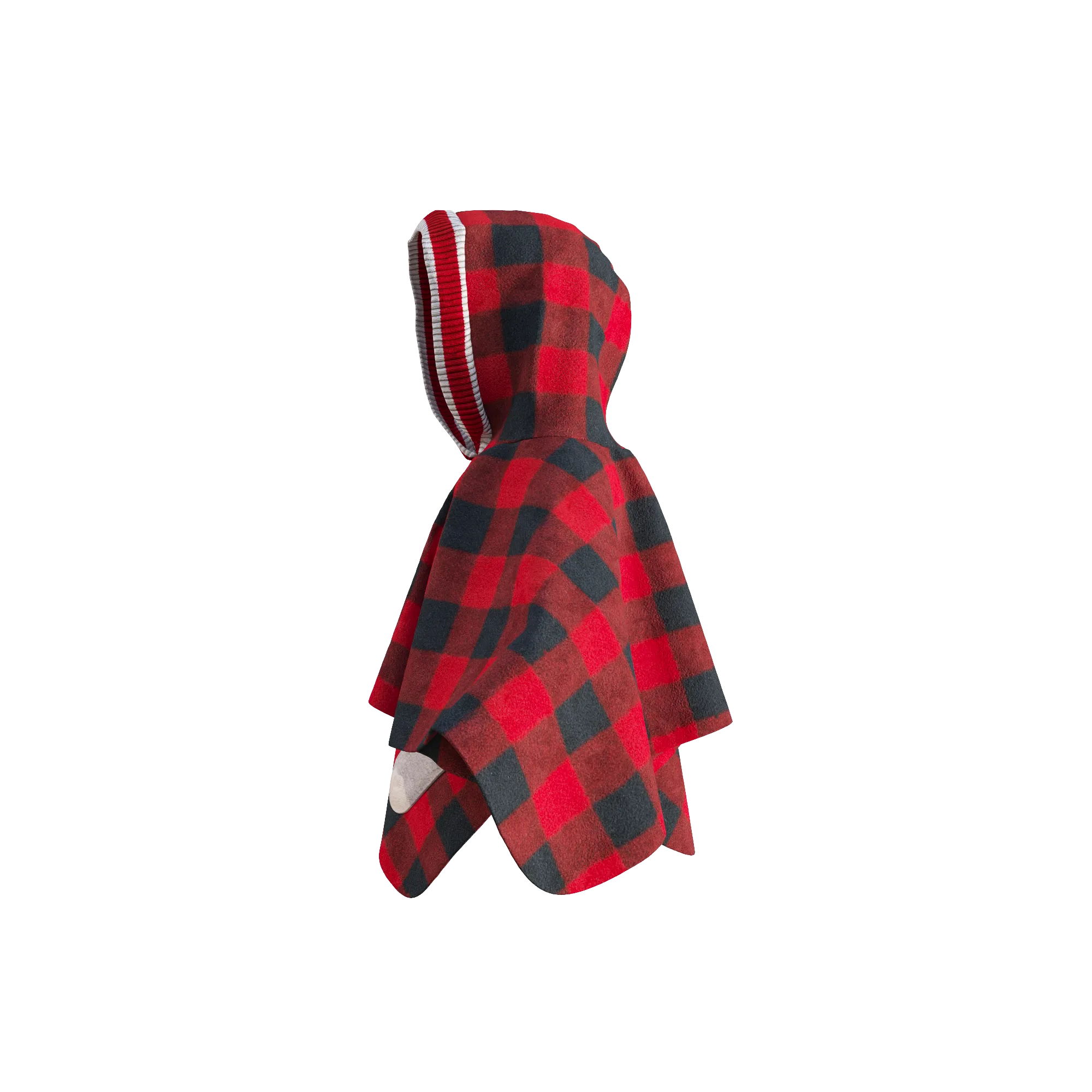 Pookie Poncho - Red Toddler/Youth Polar Fleece