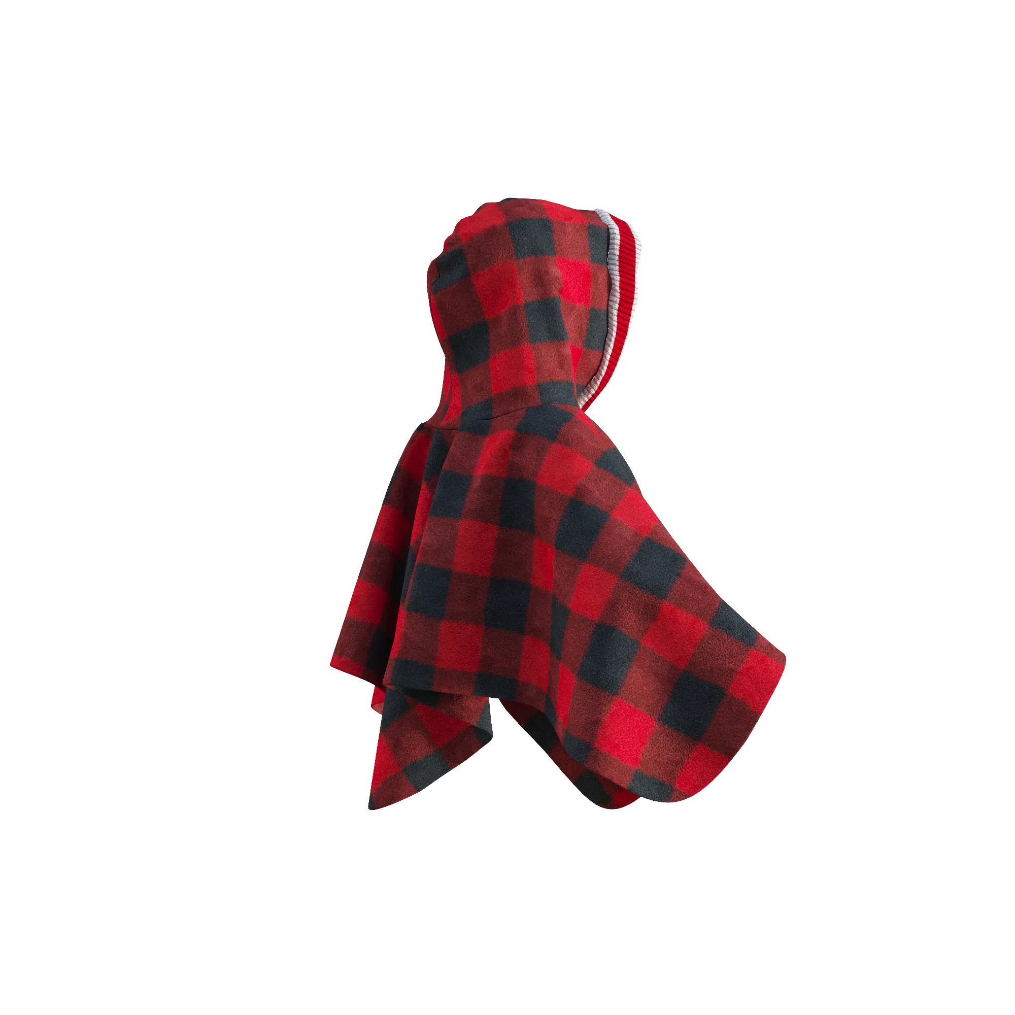 Pookie Poncho - Red Toddler/Youth Polar Fleece