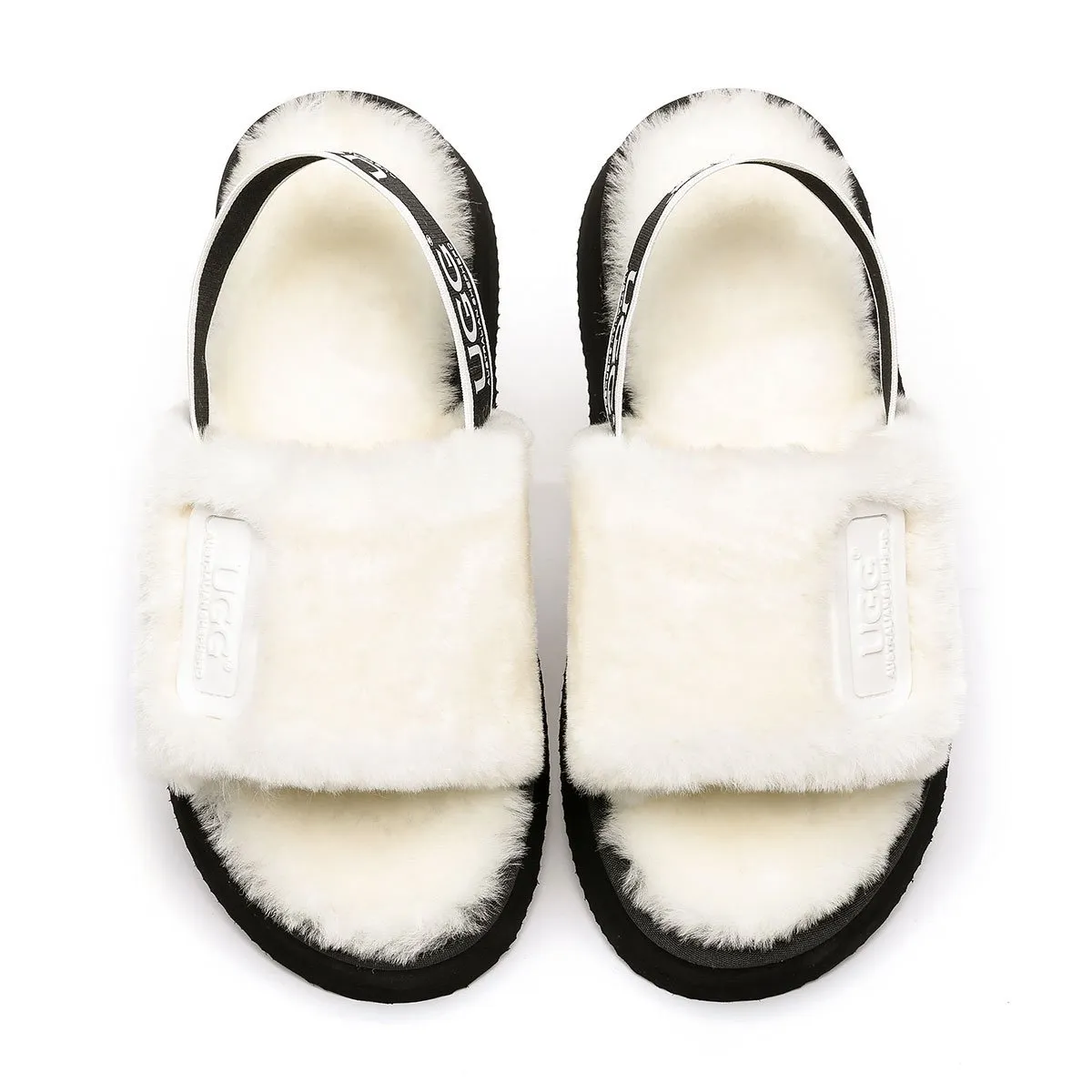 Premium Fluff UGG Platform Slides