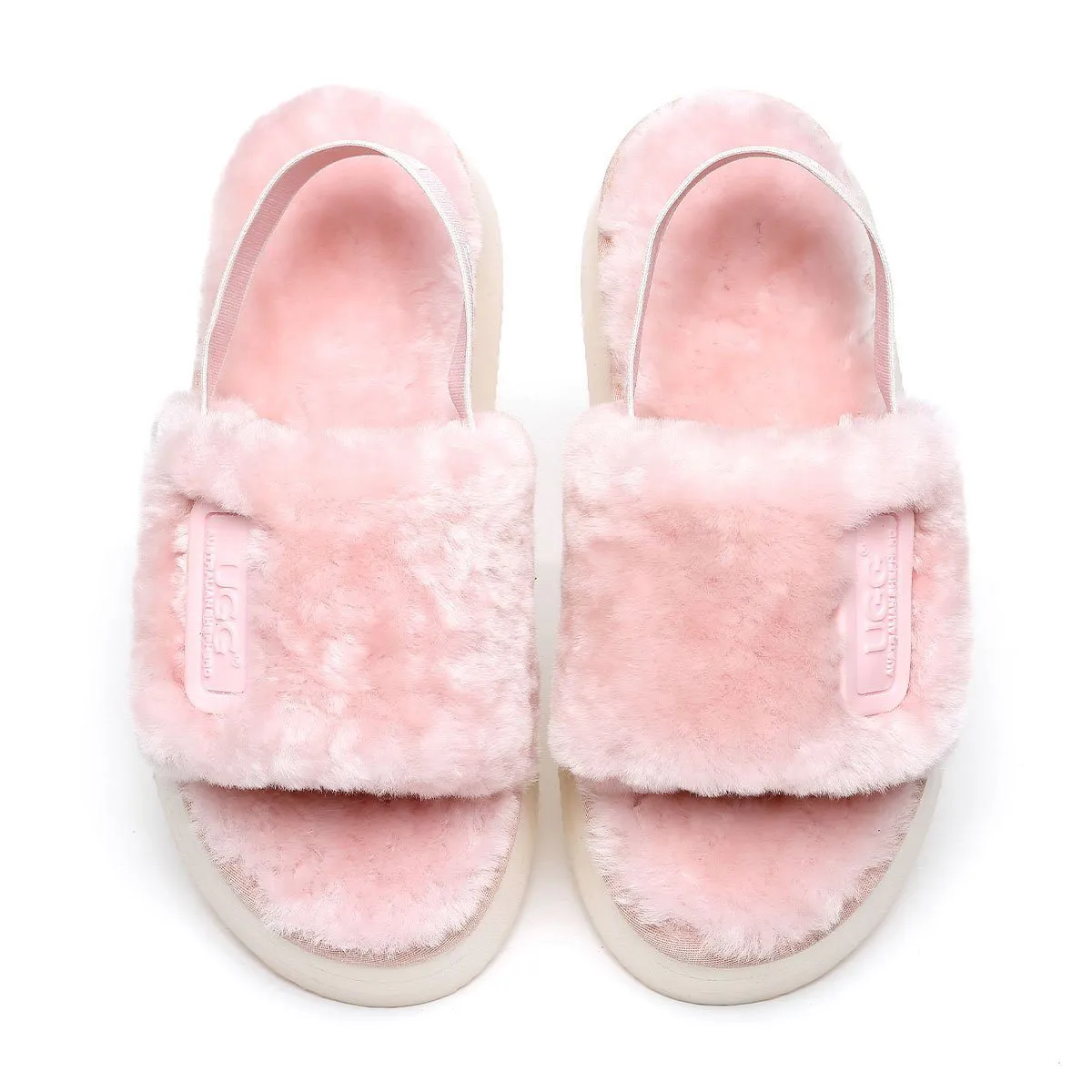 Premium Fluff UGG Platform Slides