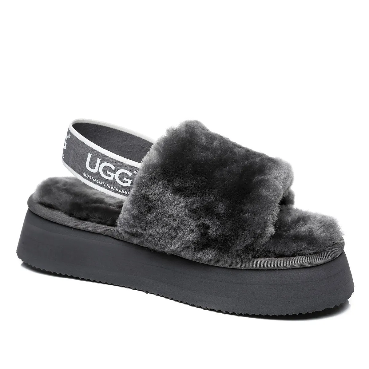 Premium Fluff UGG Platform Slides