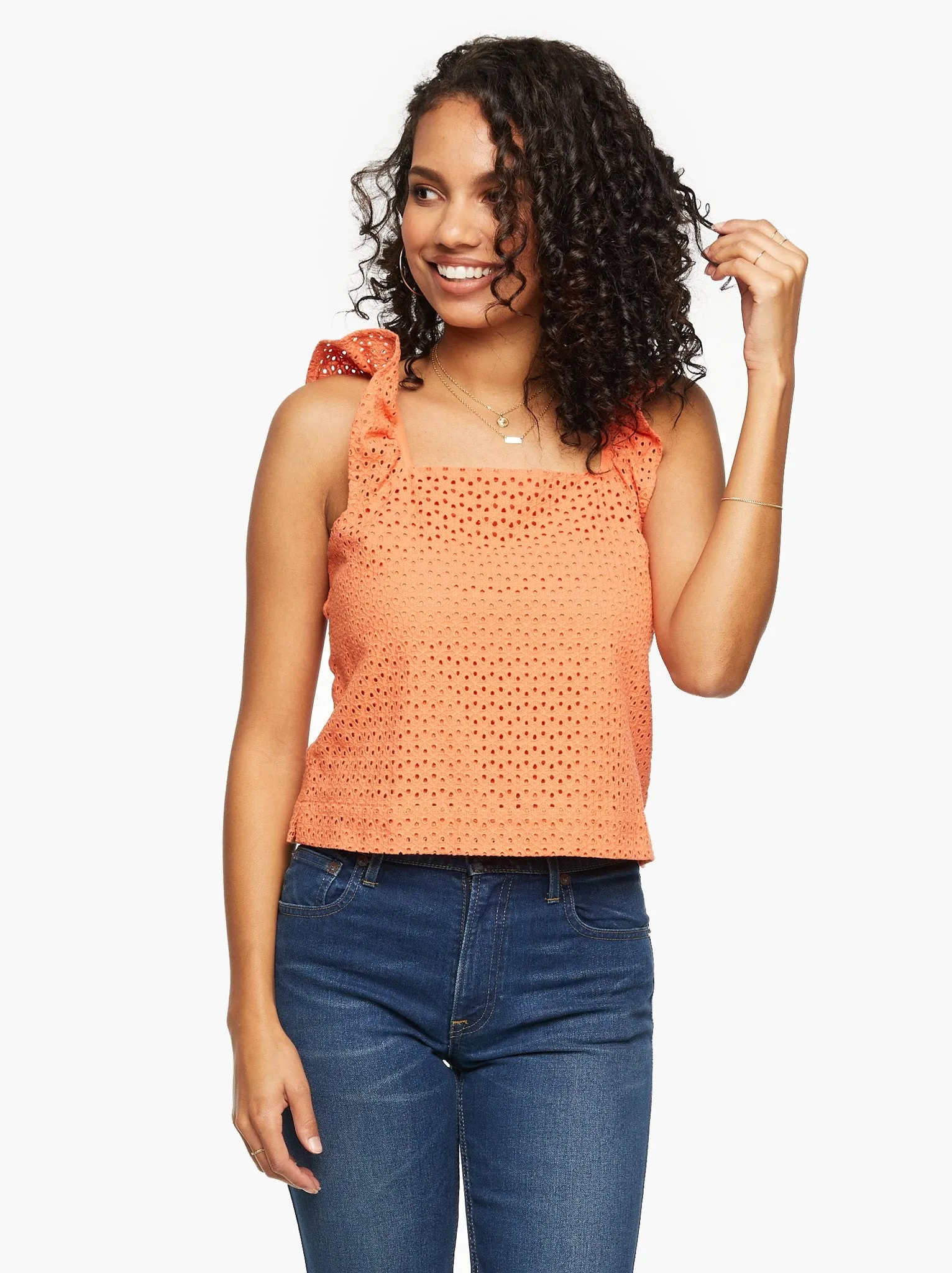 Priyanka Eyelet Tank