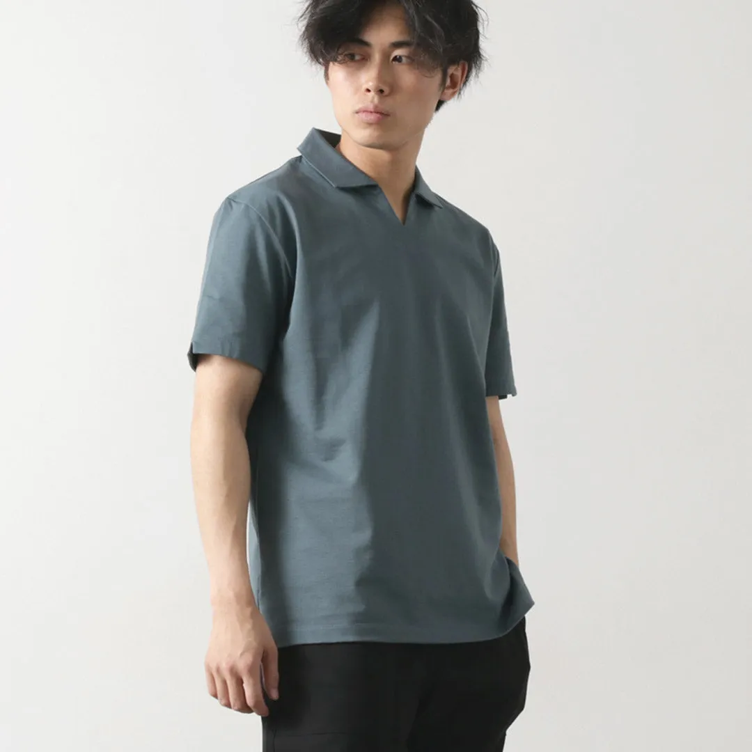 RE MADE IN TOKYO JAPAN / Dress Organic Cotton Skipper Polo Shirt