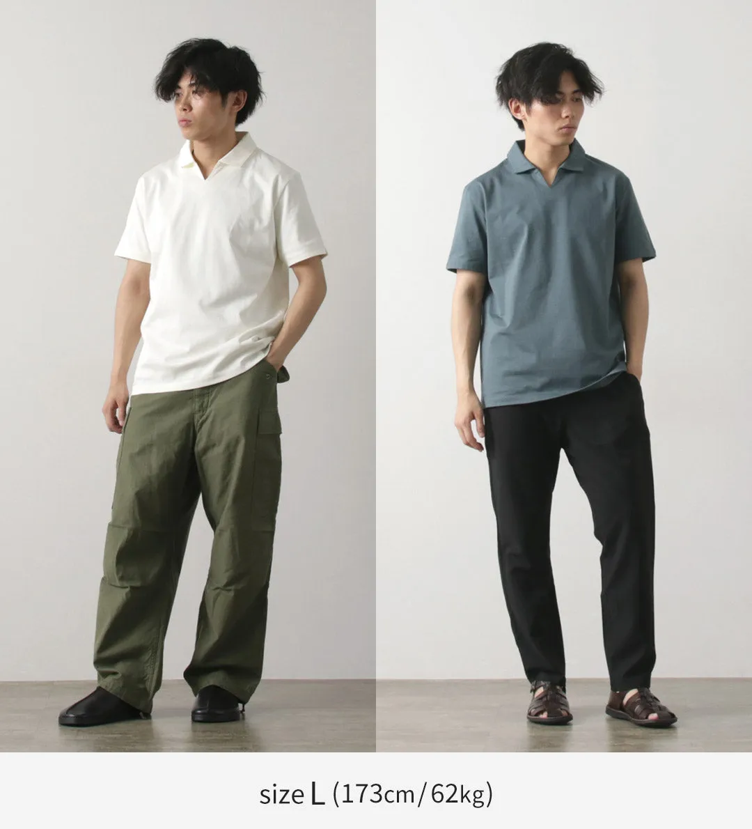 RE MADE IN TOKYO JAPAN / Dress Organic Cotton Skipper Polo Shirt