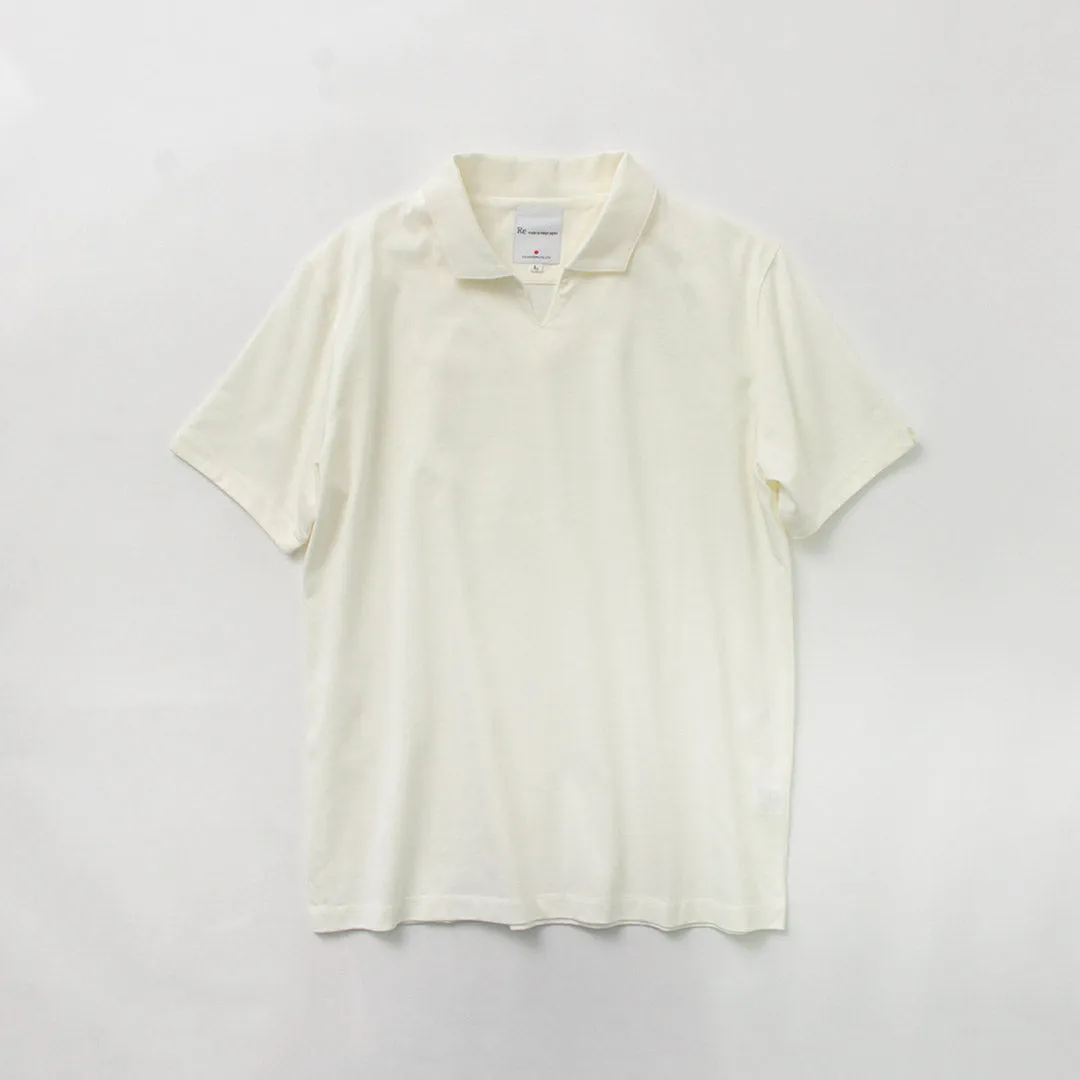 RE MADE IN TOKYO JAPAN / Dress Organic Cotton Skipper Polo Shirt