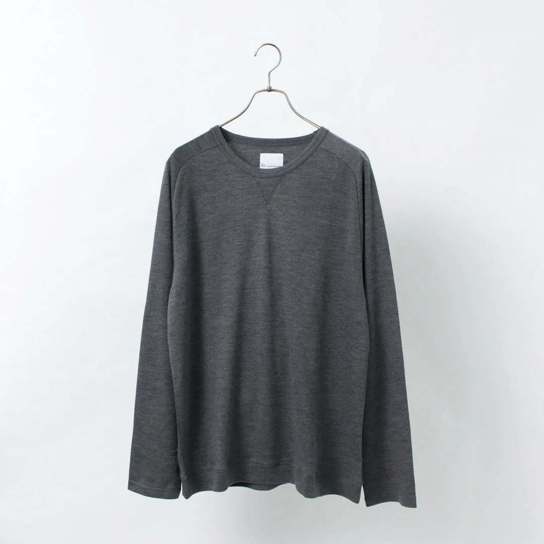 RE MADE IN TOKYO JAPAN / Dress Wool Knit Crew Neck