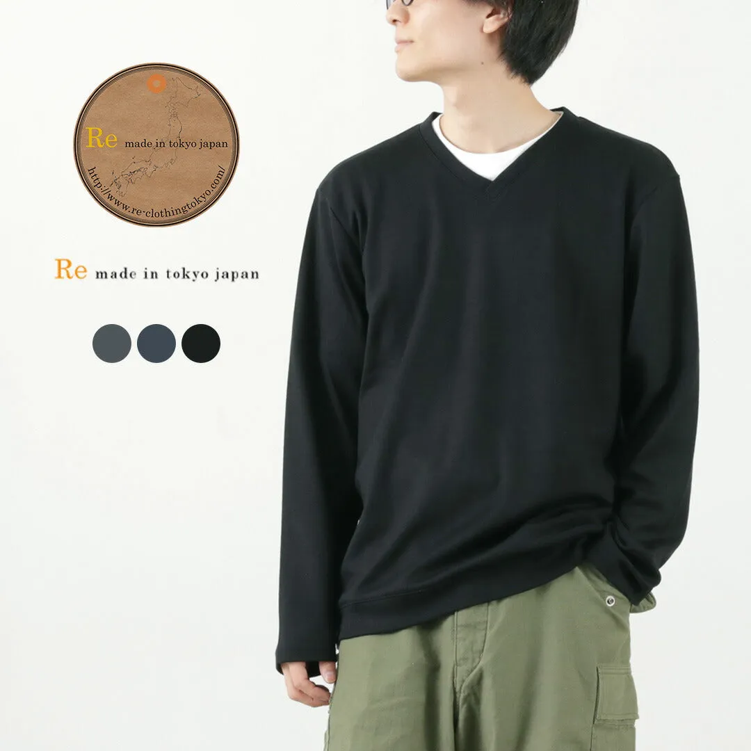 RE MADE IN TOKYO JAPAN / Dress Wool Knit V-Neck