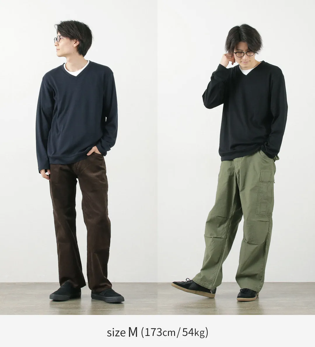 RE MADE IN TOKYO JAPAN / Dress Wool Knit V-Neck