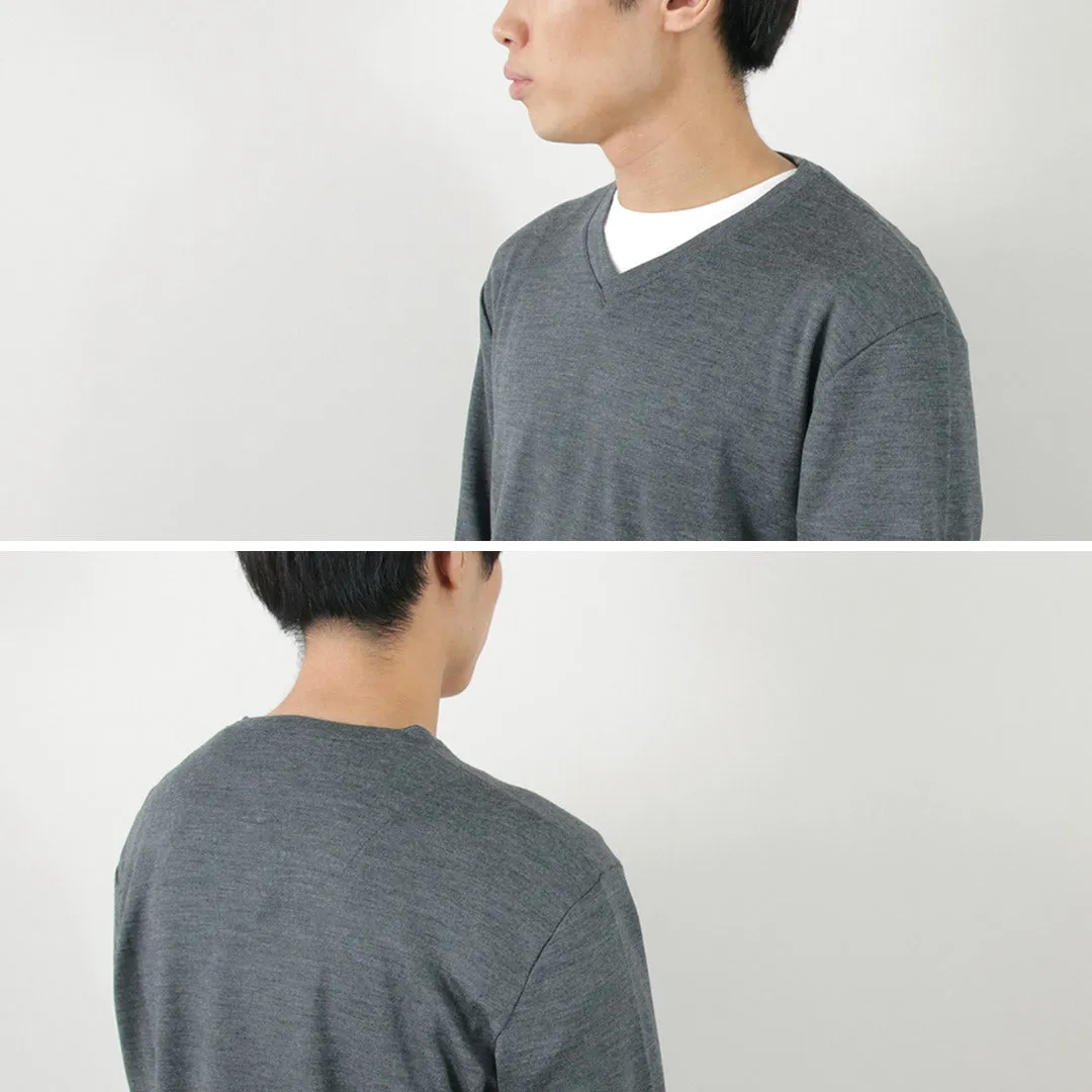 RE MADE IN TOKYO JAPAN / Dress Wool Knit V-Neck