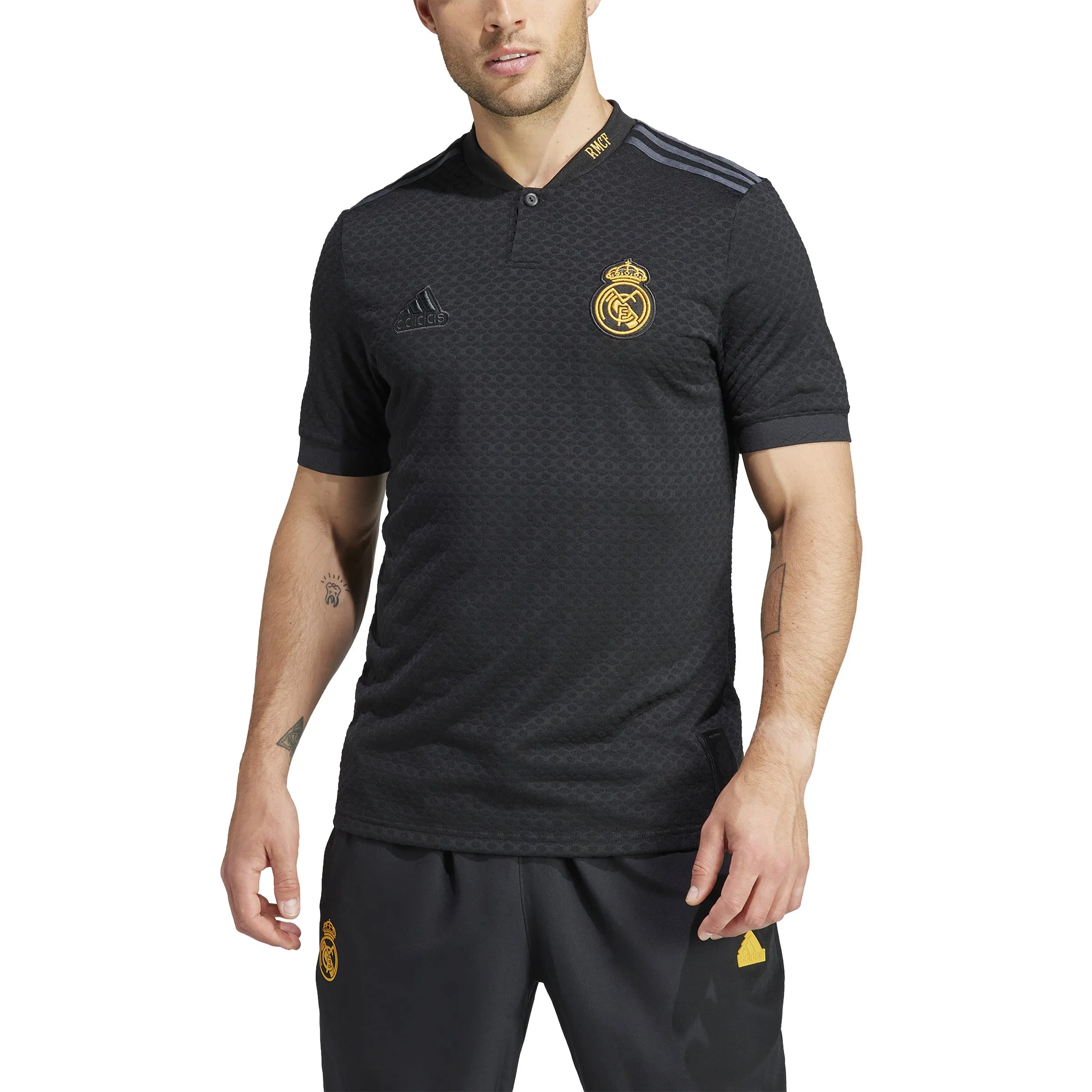 Real Madrid La Liga Adidas Men's Black 2023-24 Third Lifestyle Jersey