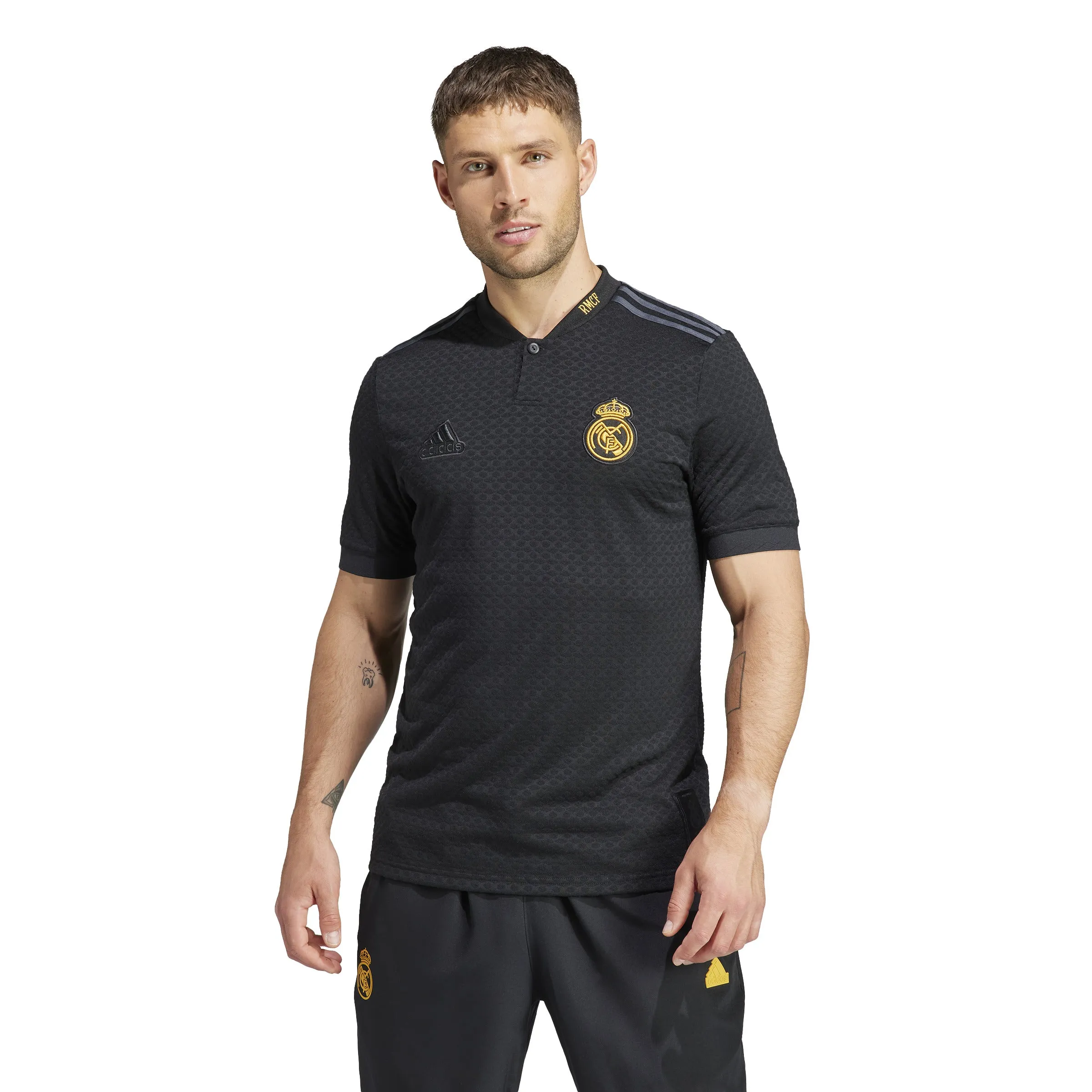 Real Madrid La Liga Adidas Men's Black 2023-24 Third Lifestyle Jersey