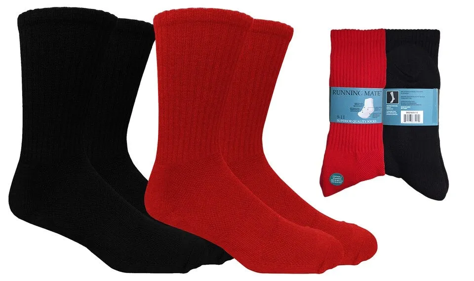 Red Crew Socks Double Pack