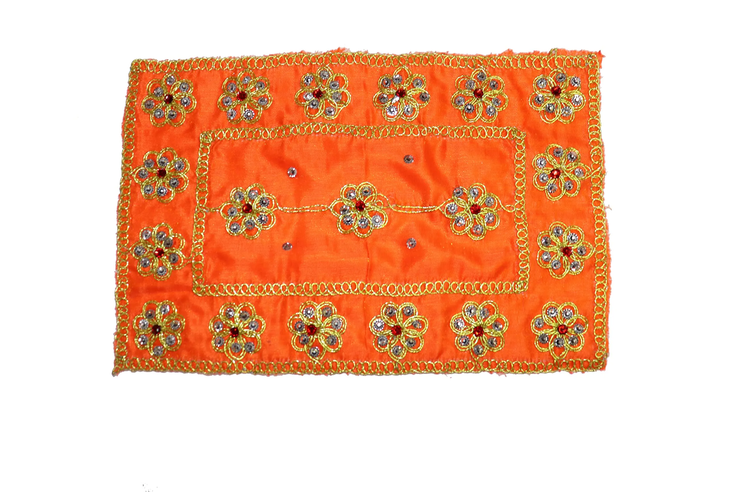 Reliable Silk Puja Chunri/Chunari/Chundadi Combo Matarani Ki Chunri, Devi Mata Ki Chunni, Pooja Chunari/Dupatta/Net Chunri (9 * 7 Inch, Multicolour) Pack of 5