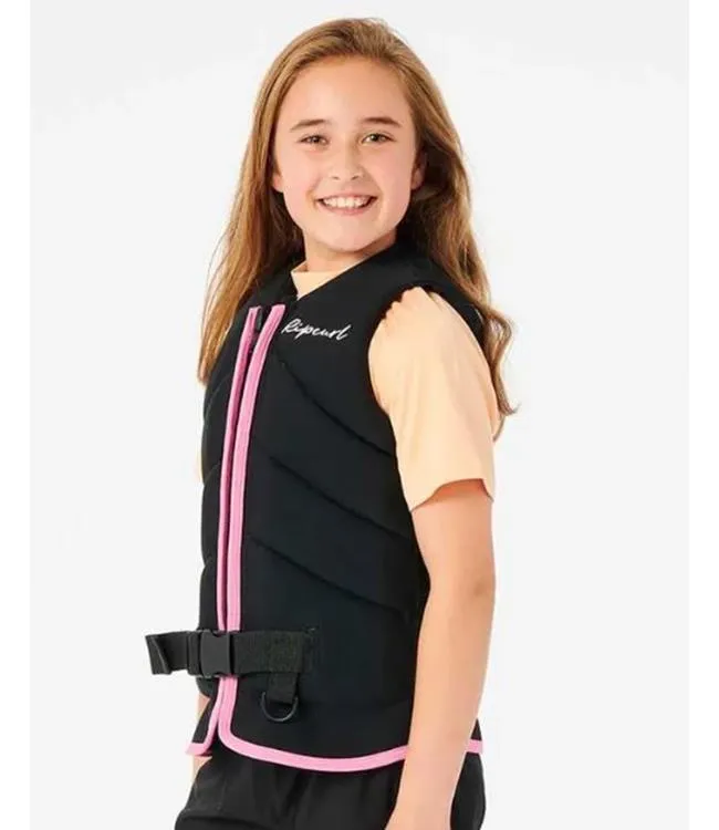 Ripcurl Dawn Patrol Girls Life Vest (2025) - Black