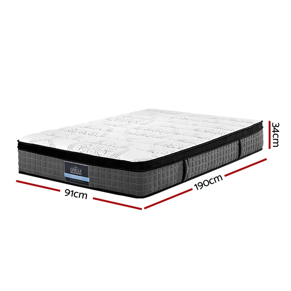 Ronnie Euro Top Latex Pocket Spring Mattress 34cm Thick - Single