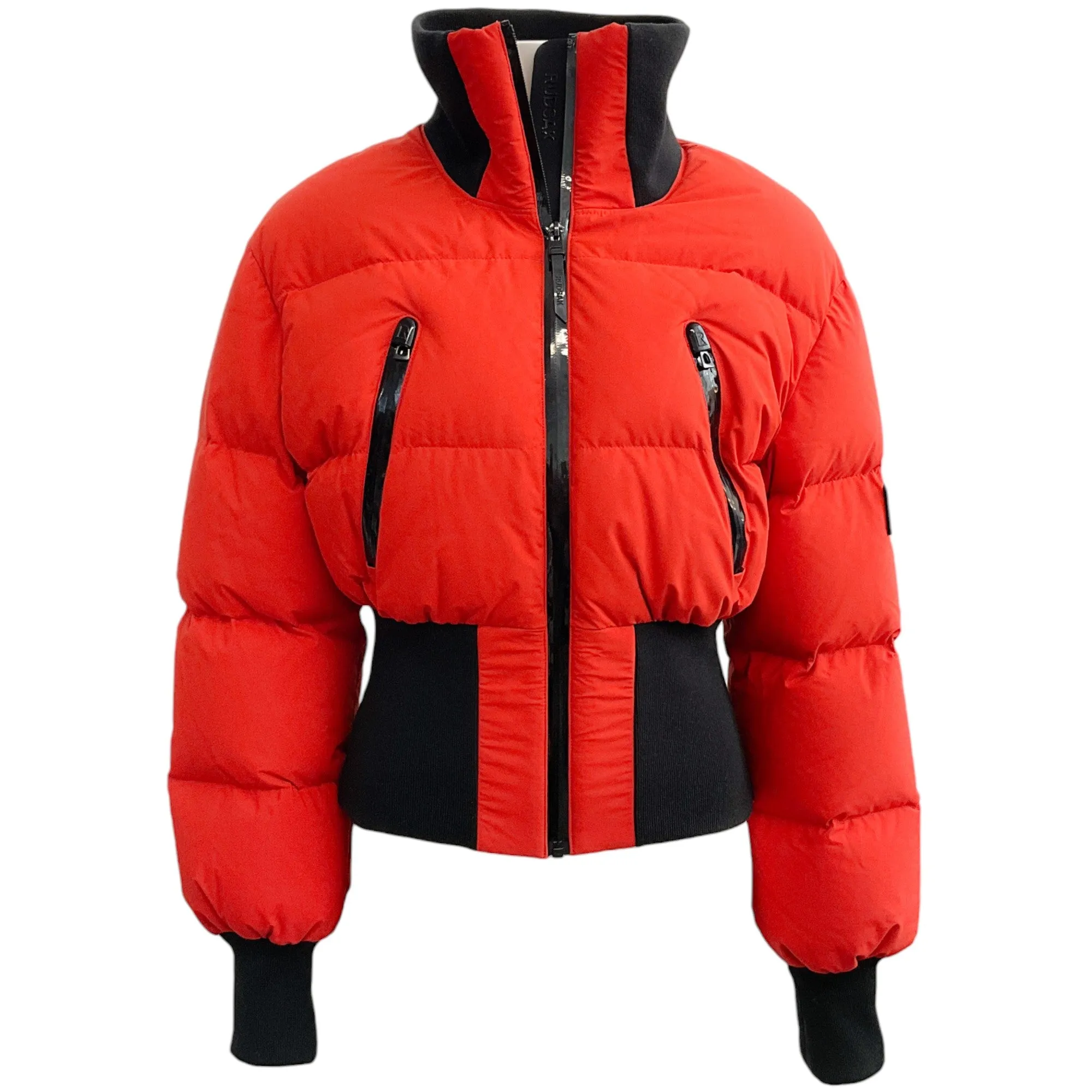 Rudsak Orange Cropped Ady Puffer Jacket