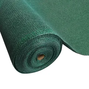 Shade Sail Cloth Mesh 70% UV Block Greenhouse Pool Patio Carport 3.66 x 30M Green