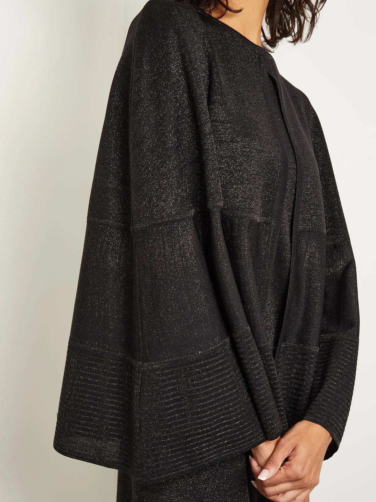 Shimmer Knit Cape